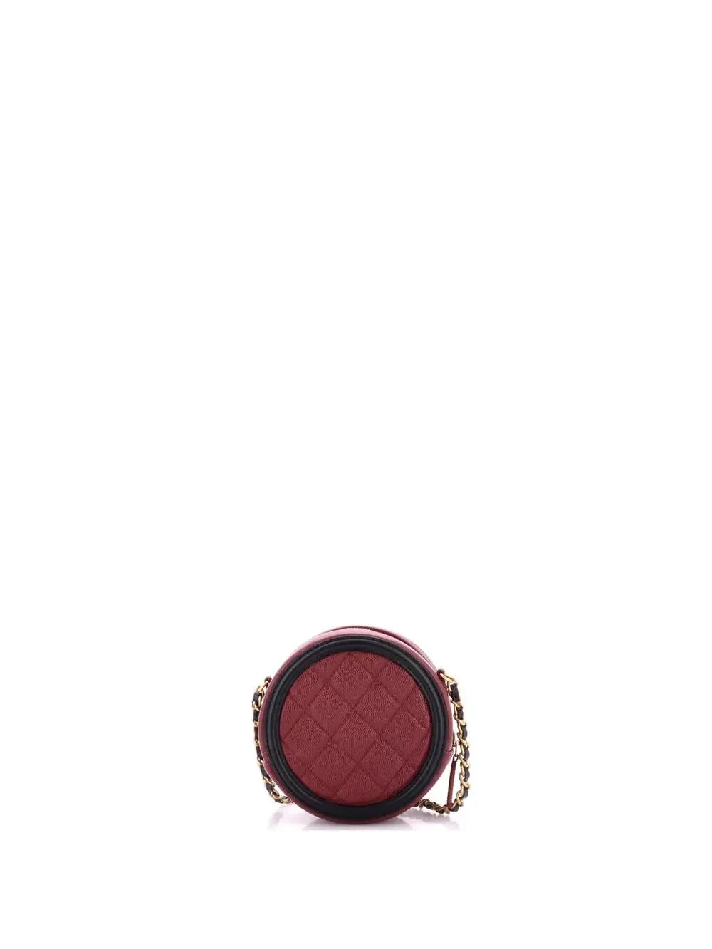 Chanel Filigree Round Clutch With Chain #255086C21B